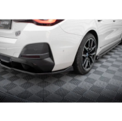 Central Arriere Splitter (avec une barre verticale) V.2 BMW i4 M-Pack G26 Look Carbone