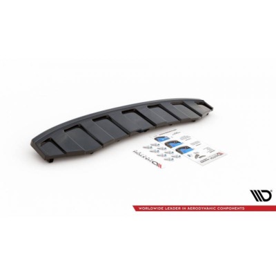 CENTRAL ARRIÈRE SPLITTER AUDI A6 C7 S-LINE AVANT ÉCHAPPEMENT 2x1 (avec barres verticales)