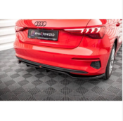 Central Arriere Splitter (avec une barre verticale) Audi A3 Sportback 8Y