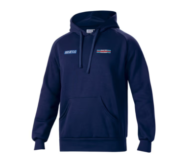 Sweat à capuche Sparco Martini Racing bandes dans le dos