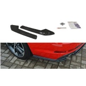 LAME DU PARE CHOCS ARRIERE Audi A4 B9 S-Line Noir Brillant