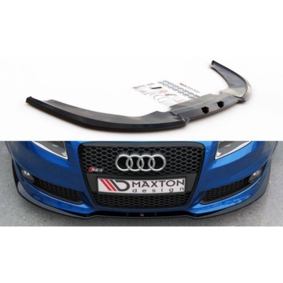 Lame Du Pare-Chocs Avant V.2 Audi RS4 B7 Noir Brillant