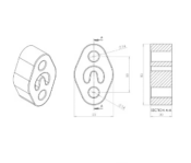 Silent Bloc Powerflex échappement universel