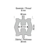 Silentbloc Echappement 220°C POWERSPRINT 909928