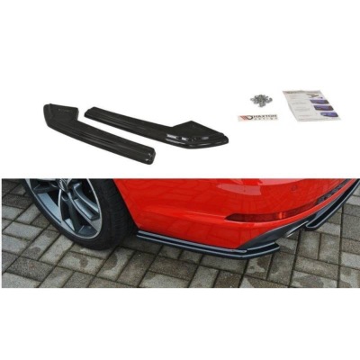 LAME DU PARE CHOCS ARRIERE Audi A4 B9 S-Line Noir Brillant