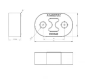 Silent bloc Powerflex échappement universel 81mm