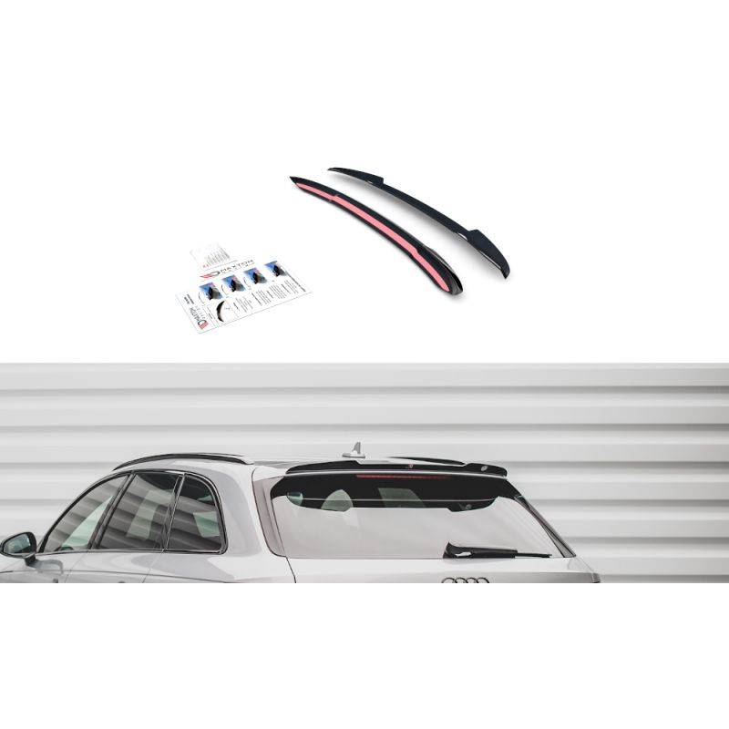 Spoiler Cap V.2 Audi S4 / A4 S-Line Avant B9 Noir Brillant