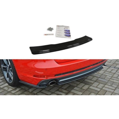  CENTRAL ARRIÈRE SPLITTER Audi A4 B9 S-Line Noir Brillant