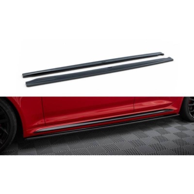 Set Des Diffuseur Des Bas De Caisse Audi RS4 B9 Noir Brillant